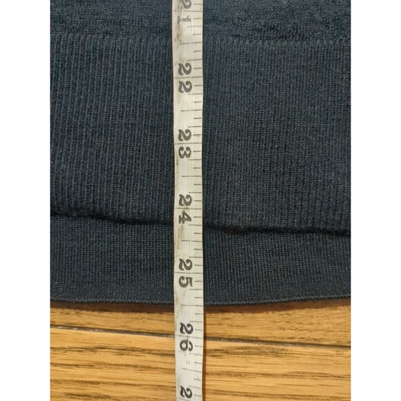BANANA REPUBLIC Womens XXL Black Fine Merino Wool Textured Rippled Sweater - Picture 13 of 13